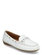 Moccasin Loafer Shoes Heels Heeled Loafers White Gabor