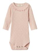 Nbffiducia Ls Slim Body Lil Bodies Long-sleeved Pink Lil'Atelier