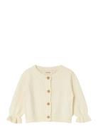 Nbffauci Fia Ls Short Knit Card Lil Tops Knitwear Cardigans Cream Lil'...