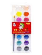 Vattenfärg 16P Med Pensel Toys Creativity Drawing & Crafts Drawing Col...