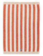 Block Striped Towel Peach Melon/White/Moonbeam Home Textiles Bathroom ...