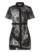 Tropic Litography L Kort Kjole Black Desigual