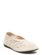 Rosemary Crochet Cream Ballet Flats Ballerinasko Ballerinaer Cream ALO...