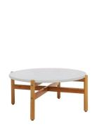 Alba - Coffee Table, Acacia/Terazzo, Natural, Ø84,5X38,5 Cm Home Furni...