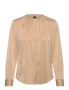 Banorah Tops Blouses Long-sleeved Beige BOSS