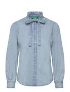 Shirt Tops Shirts Denim Shirts Blue United Colors Of Benetton