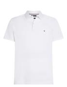 Ic Linen Pique Reg Polo Tops Polos Short-sleeved White Tommy Hilfiger