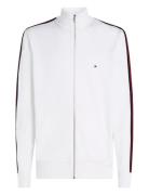 Global Stripe Stand Collar Tops Sweatshirts & Hoodies Sweatshirts Whit...