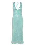 Isha Sequin Midi Dress Knælang Kjole Green Bardot