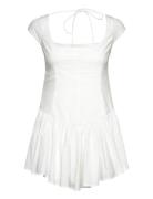 Fit And Flare Mini Dress Kort Kjole White Monki