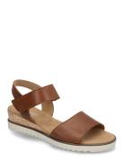 Wedge Sandal Sandal Med Hæl Brown Gabor
