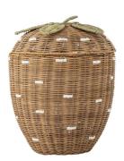 Pelino Basket W/Lid Home Kids Decor Storage Storage Baskets Brown Bloo...
