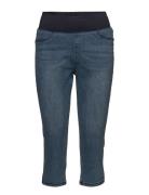 Fqshantal-Ca-Denim Bottoms Trousers Capri Trousers Blue FREE/QUENT