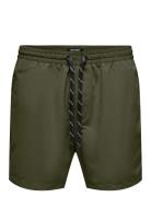 Onsted Life Short Swim Noos Badeshorts Green ONLY & SONS