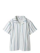 Nkmfigaro Ss Nreg Resort Shirt Tops Shirts Short-sleeved Shirts White ...