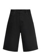 Astro Denim Loose Baggy Shorts Bottoms Shorts Denim Black Weekday