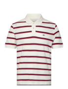Striped Ss Polo Designers Polos Short-sleeved White GANT