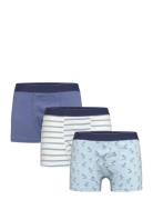 3-Pack Combined Briefs Night & Underwear Underwear Underpants Blue Man...