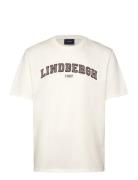 Over Logo Tee Tops T-Kortærmet Skjorte White Lindbergh
