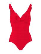 Swimsuit Virginia Badedragt Badetøj Red Damella Of Sweden