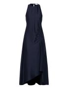 Anessa Knælang Kjole Navy Reiss