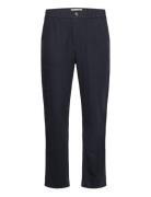 Zeta Lino Bottoms Trousers Linen Trousers Navy Gabba