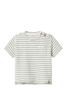 Nmmtadeo Ss Loose Top Lil Tops T-Kortærmet Skjorte Green Lil'Atelier