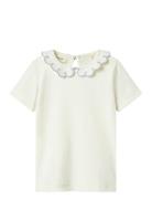 Nmffundo Ss Slim Top Lil Tops T-Kortærmet Skjorte White Lil'Atelier
