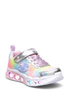 Girls Flutter Heart Lights - Simply Love Low-top Sneakers Pink Skecher...