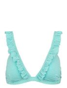 Santorini Top Swimwear Bikinis Bikini Tops Triangle Bikinitops Blue Mi...