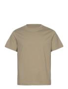 Short Boxy Heavyweight T-Shirt Tops T-Kortærmet Skjorte Green Weekday