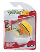 Pokemon Clip N Go Cyndaquil With Level Ball Toys Playsets & Action Fig...