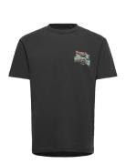 Tjm Reg Cabana Ss Tee Ext Tops T-Kortærmet Skjorte Black Tommy Jeans