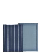 Tea Towel 50X70 Soft Indigo 2 Pcs Home Textiles Kitchen Textiles Kitch...