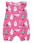 Tjejgäng Playsuit Bodies Sleeveless Bodies Pink MUMIN