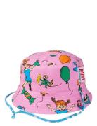 Fest Pippi Hatt Accessories Headwear Hats Bucket Hats Pink Martinex
