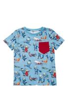 Nya Hyss T-Shirt Tops T-Kortærmet Skjorte Blue Martinex