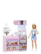 Coffee Shop Playset With Blonde Barista Doll, Working Coffee Maker & 1...
