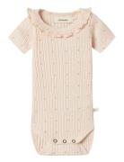 Nbfhulla Hua Ss Slim Body Lil Bodies Short-sleeved Pink Lil'Atelier