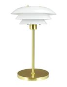 Dl20 Led Opal/ Messing Bordlampe Genopladelig Home Lighting Lamps Tabl...