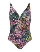 Nura Swimsuit Gold Badedragt Badetøj Pink Missya