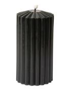 Striped Led Pillar Candle Home Decoration Candles Led Candles Grey C'e...