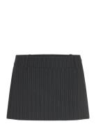 Low Waist Mini Skirt Skirts Short Skirts Grey Weekday