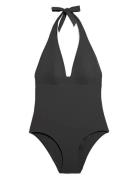 Sculpt - 1 Piece Unwired Swimsuit Badedragt Badetøj Black Etam