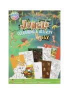 Colouring & Activity Book A4 Jungle, 64 Pages Toys Creativity Drawing ...