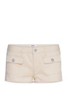 Mini Shorts Bottoms Shorts Denim Shorts Beige Monki