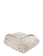 Bedspread, Cotton W/Linentassels Home Textiles Cushions & Blankets Bla...