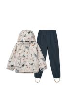Pedia Rainwear Set Outerwear Rainwear Rainwear Sets Navy Liewood