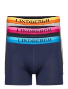 Neon Waistband Bamboo Boxers 3-Pack Boxershorts Blue Lindbergh