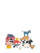 Stacking Farmyard Animals Toys Baby Toys Educational Toys Stackable Bl...